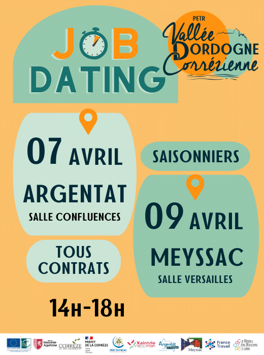 Job Dating à Argentat-sur-Dordogne – Emploi, alternance et formation